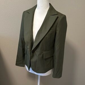 Banana Republic Blazer, Green, 0P